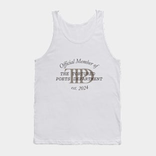 The Tortured Poets Department Tank Top